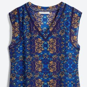 Stitch Fix Carla Crochet Detail Floral Blouse